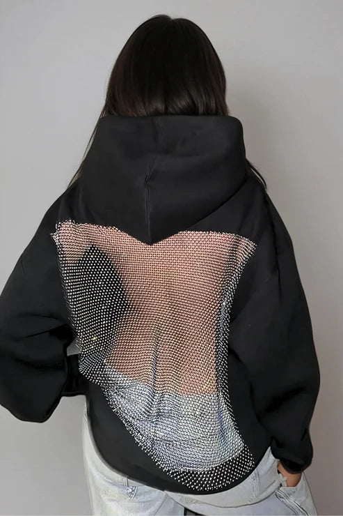 Crystal Mesh Hoodie
