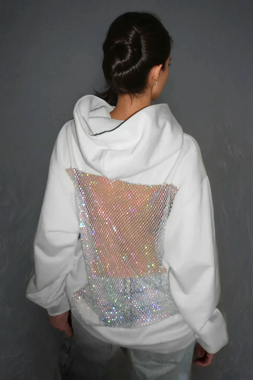 Crystal Mesh Hoodie