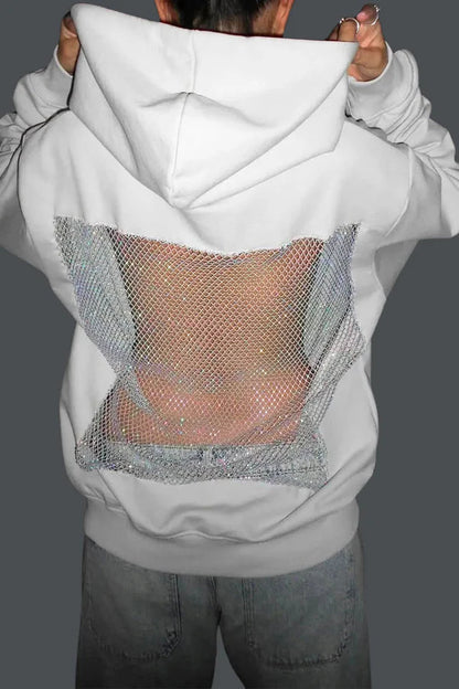 Crystal Mesh Hoodie