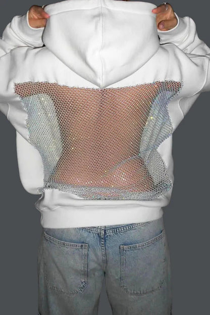 Crystal Mesh Hoodie